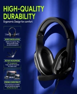 Audífonos Gamer multiplataforma - micrófono integrado