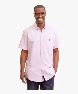 CAMISA OXFORD DE MANGA CORTA ELÁSTICA