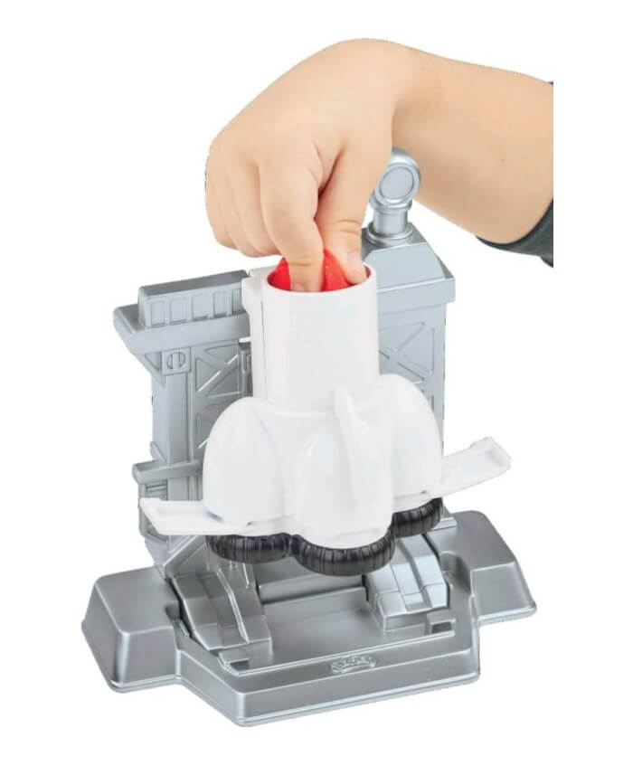 Play Doh Spaceship Blastoff Playset – Incluye 10 colores y 13 artilugios – Divertido juego con temática espaciada
