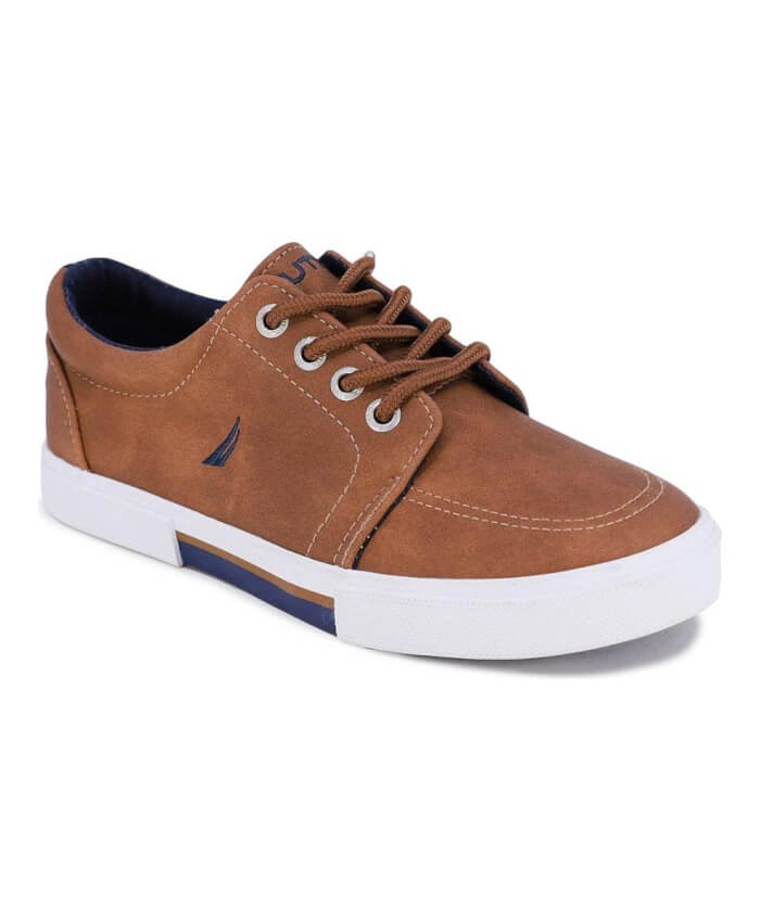 Nautica Vestido para niños, zapatos casuales con cordones, zapatos deportivos