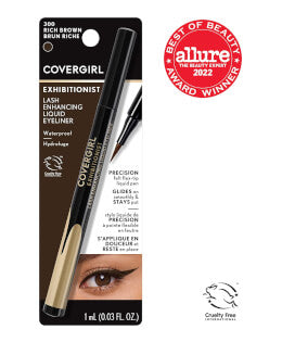 COVERGIRL - Delineador de ojos líquido para realzar las pestañas, color marrón intenso