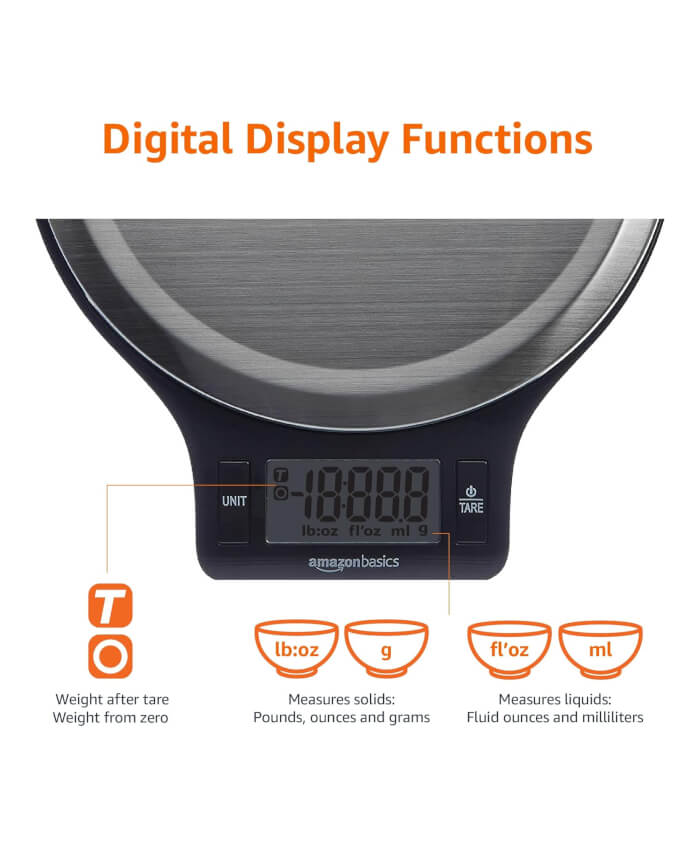 Amazon Basics - Gramera digital con pantalla LCD!!