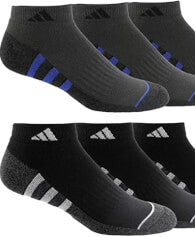 Calcetines de corte bajo para hombre de Adidas, paquete de 6 pares