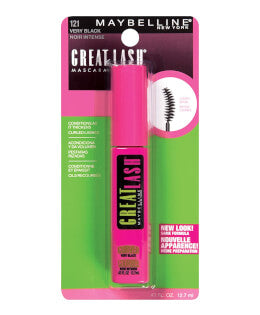 Cepillo curvado de pestaña lavables y rimmel Maybelline New York, Muy negro