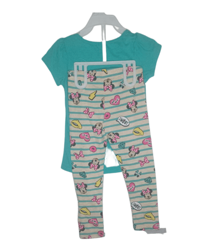 Disney ☆ Minnie Mouse Smile Short Sleeve Top y leggings de Disney