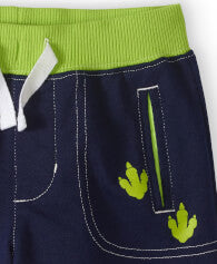 Conjunto de ropa de 2 piezas para niño pequeño: camiseta interactiva en 3D y pantalones cortos de punto.