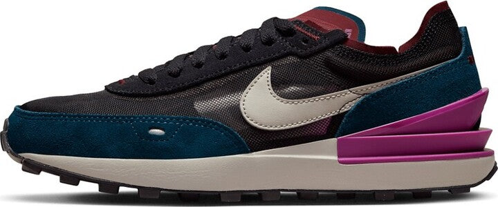 Zapatillas Nike Waffle One en negro, verde y morado
