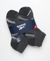 Reebok Calcetines deportivos para hombre – Calcetines de tobillo de corte cuarto (6 unidades)