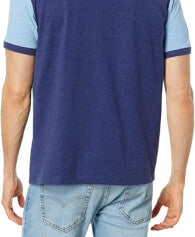 U.S. Polo Assn. Camiseta de punto de bloque de color de tres colores