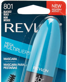 Revlon Mega Multiplicador Mascara, Negro más Negro, 0.28 onzas fluidas