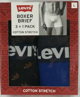Levi's Cotton Stretch Boxer Brief 4 Pack