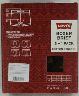 Levi's Cotton Stretch Boxer Brief 4 Pack